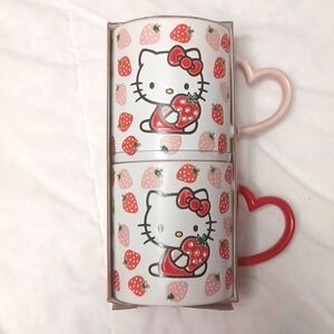 Hello Kitty Blue Sky Strawberry mug set